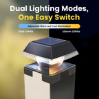 Solar Post Cap Lights Dual Mode ‎BICSGL-14 (2Pack)