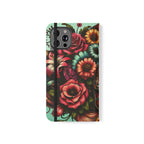 Sugar Skull Flip Wallet Phone Case