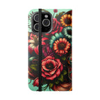 Sugar Skull Flip Wallet Phone Case