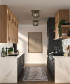Hedgerow 1-Light 11"w Flush Mount Ceiling Light Fixture Aged Oak Farmhouse Indoor by Progress