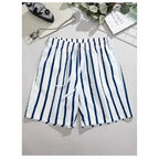 Hawaiian Beach Board Shorts For Men 3D Striped Design