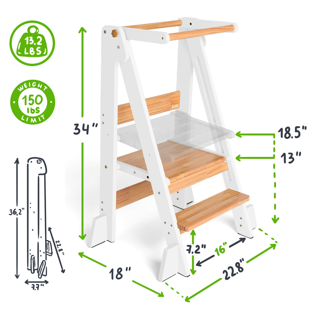 Adjustable Foldable Kitchen Tower