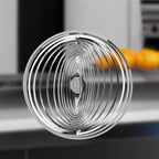 3D Drop-shaped Rotating Wind Spinner Outdoor Metal Sculptures Flowing Stainless Steel Wind Chimes Flowing-Light Effect Design Home Garden Decoration Outdoor Hanging Decor Gift Wind Spinners Mirrored Patio Wind Chime Yard Decor