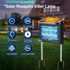 Solar Powered Bug Zapper Outdoor Zechuan Bug Zapper 4500V