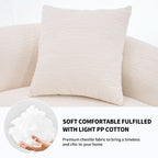 4 Seater Sofa With Fabric, 30D, 60 Hardness Full Sponge, 4 Pillow For Living Room, Home Furniture Sleeper Sectional Sofa For Apartment