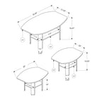 Table Set, Coffee, End, Side, Accent For Living Room (Set of 3)