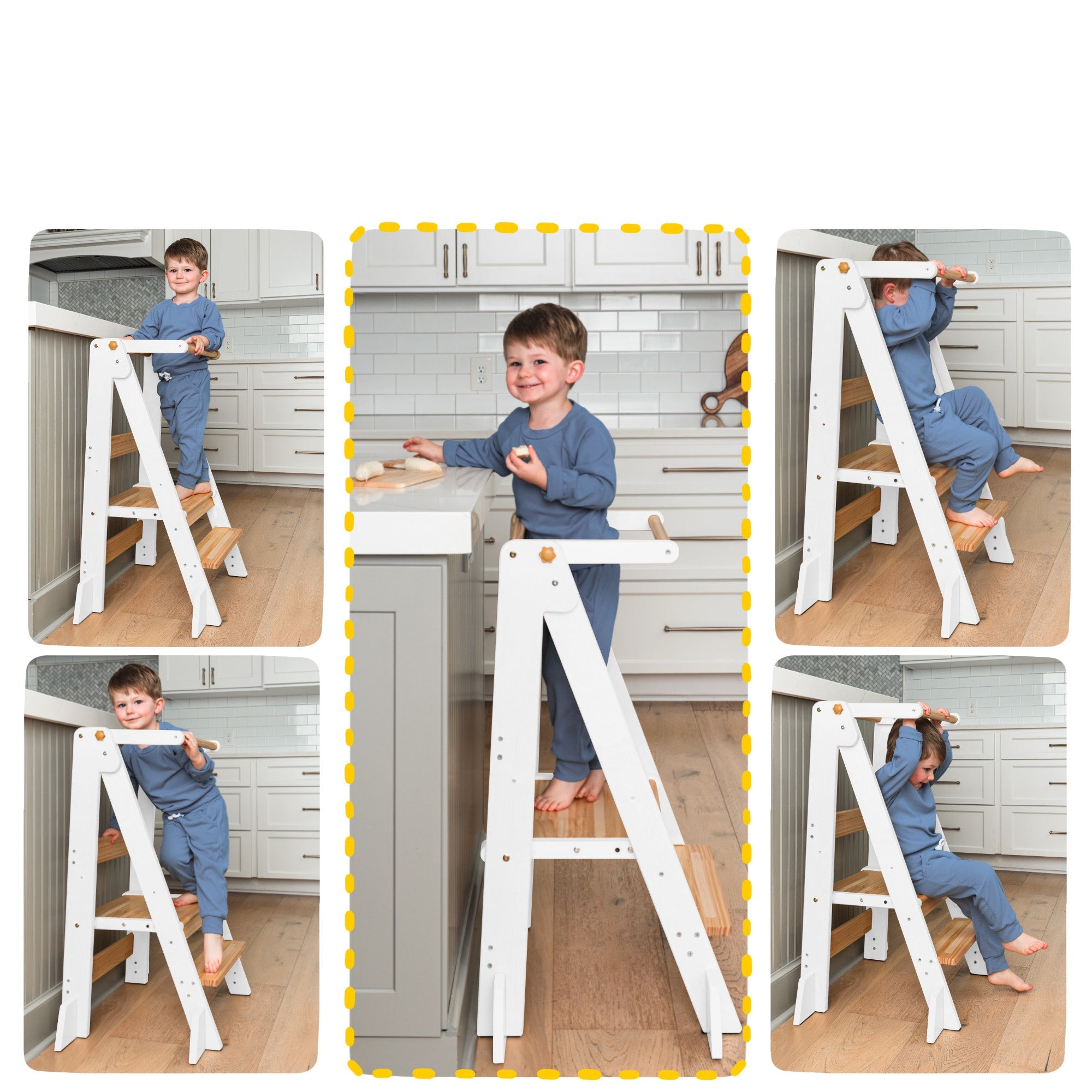 Adjustable Foldable Kitchen Tower