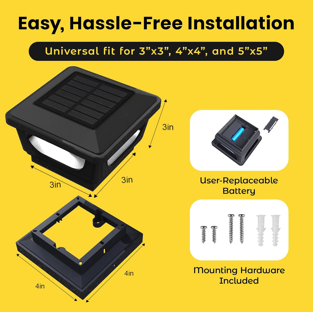 Solar Post Cap Lights BICSGL-12