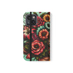 Sugar Skull Flip Wallet Phone Case