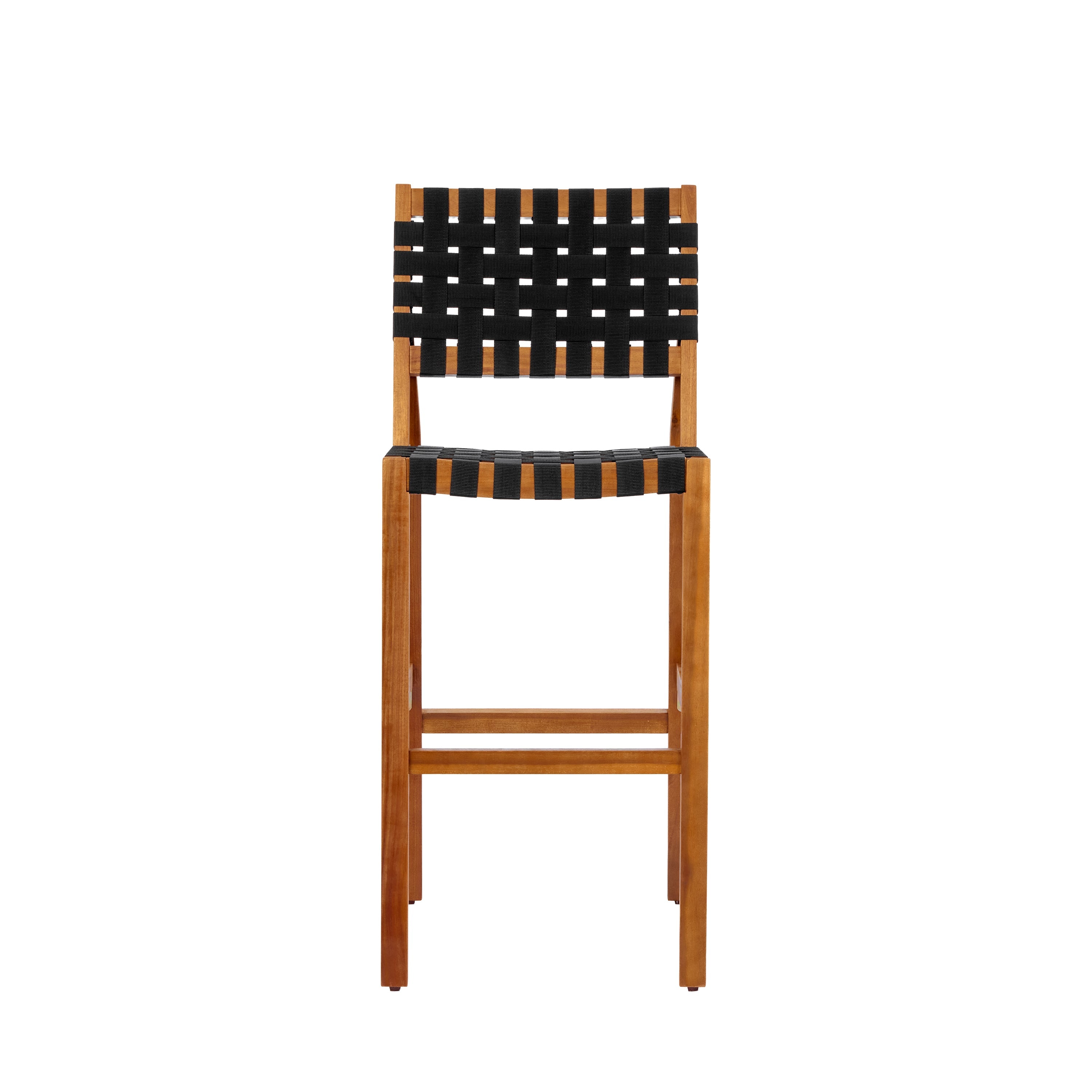 30.5 Inch Seat Height Outdoor Acacia Solid Wood Patio Side Chair