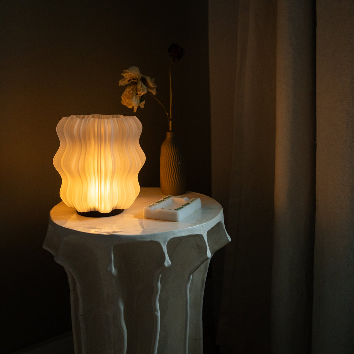 Cordless Mini Wavy Lamp