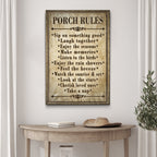 Porch Rules Sign II
