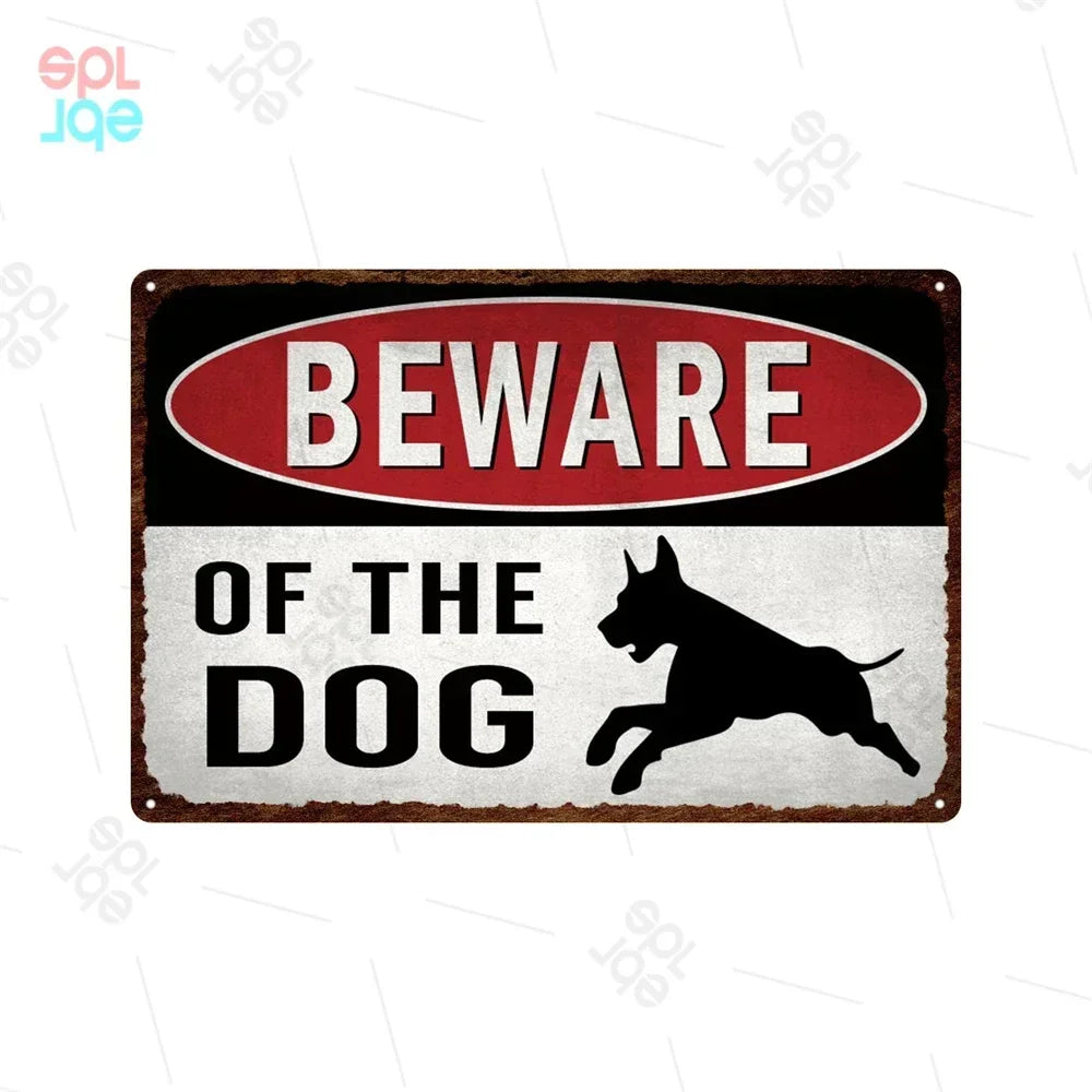 Wildlife Warning Signs Beware Of The Pig Snakes Metal Sign Animals Tin Plate Wild Forest Warning Plaque Retro Wall Stickers Sign