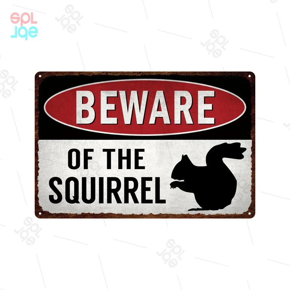 Wildlife Warning Signs Beware Of The Pig Snakes Metal Sign Animals Tin Plate Wild Forest Warning Plaque Retro Wall Stickers Sign