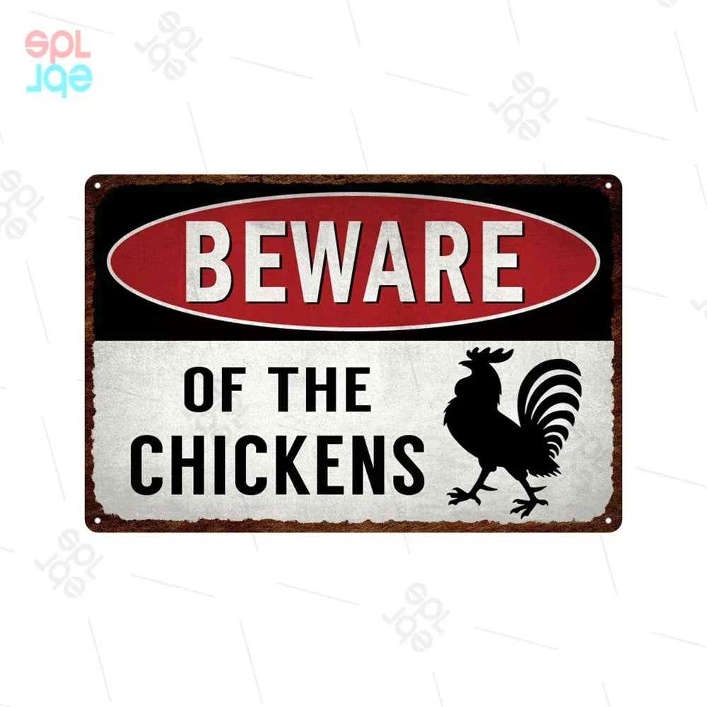 Wildlife Warning Signs Beware Of The Pig Snakes Metal Sign Animals Tin Plate Wild Forest Warning Plaque Retro Wall Stickers Sign