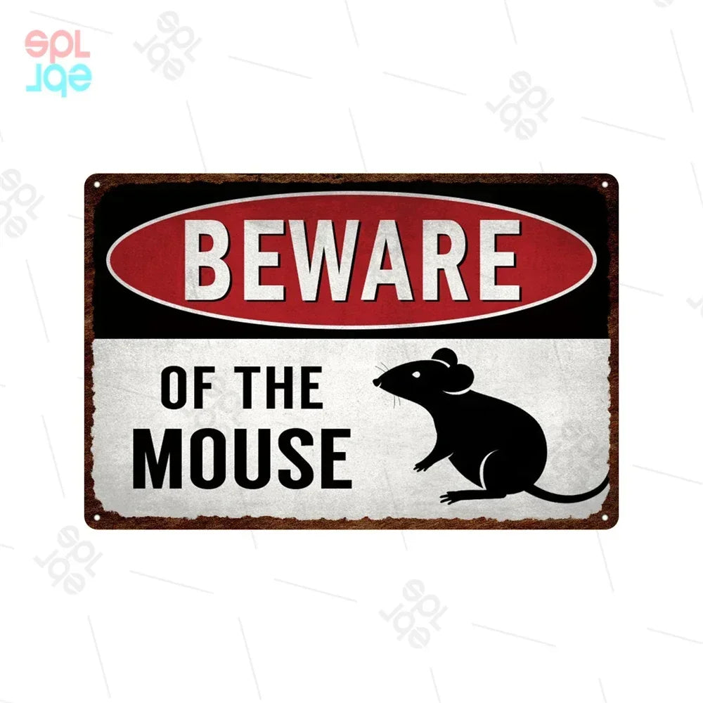 Wildlife Warning Signs Beware Of The Pig Snakes Metal Sign Animals Tin Plate Wild Forest Warning Plaque Retro Wall Stickers Sign