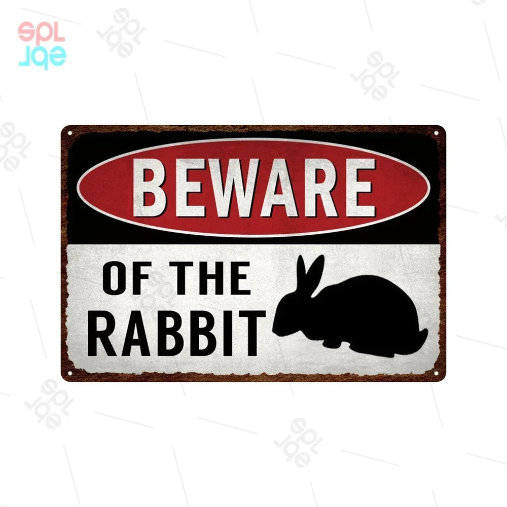 Wildlife Warning Signs Beware Of The Pig Snakes Metal Sign Animals Tin Plate Wild Forest Warning Plaque Retro Wall Stickers Sign