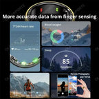 2026 Smart Ring Blood Pressure Heart Rate Sleep Monitoring Smartring IP68 & 5ATM Waterproof Multi-sport Mode Smartring Man Women