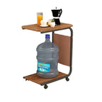Mobile Bedside Table Nightstand Rolling Storage Cabinet Drawer Small Side Table Sofa End Table Bedroom Living Room Nightstand