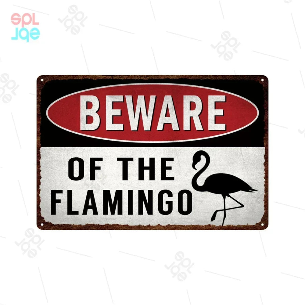 Wildlife Warning Signs Beware Of The Pig Snakes Metal Sign Animals Tin Plate Wild Forest Warning Plaque Retro Wall Stickers Sign