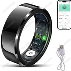2026 Smart Ring Blood Pressure Heart Rate Sleep Monitoring Smartring IP68 & 5ATM Waterproof Multi-sport Mode Smartring Man Women