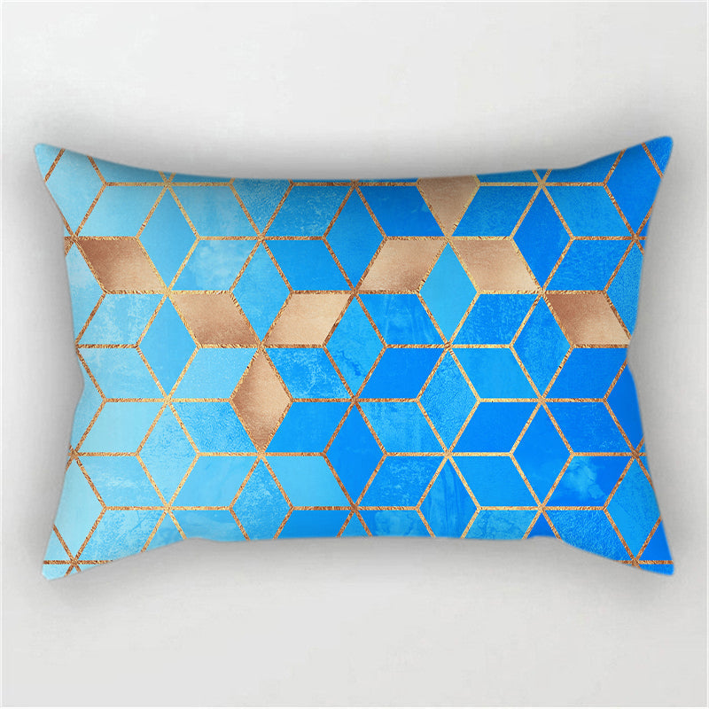 Throw Pillow Cover with 330g Insert, geometric, 12X20, Decorative Cushion – Fancy & Stacy