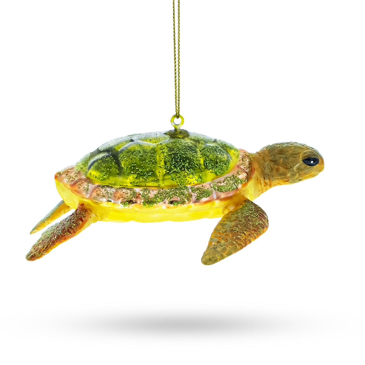 Sea Turtle Glass Christmas Ornament