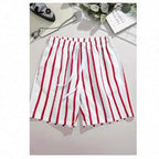 Hawaiian Beach Board Shorts For Men 3D Striped Design