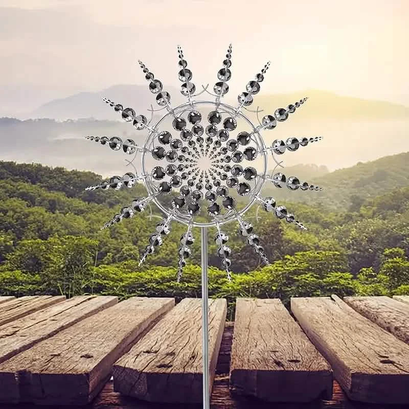 Kinetic Wind Sculptures & Spinners 3D Wind Spinner Wind Powered Wind Art