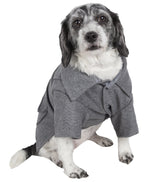 Pet Life ® 'Military Static' Rivited Fashion Collared Wool Dog Jacket Coat