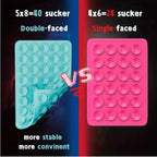 Silicone Suction Phone Holder | Wall Mount Bracket for Hands-Free Viewing