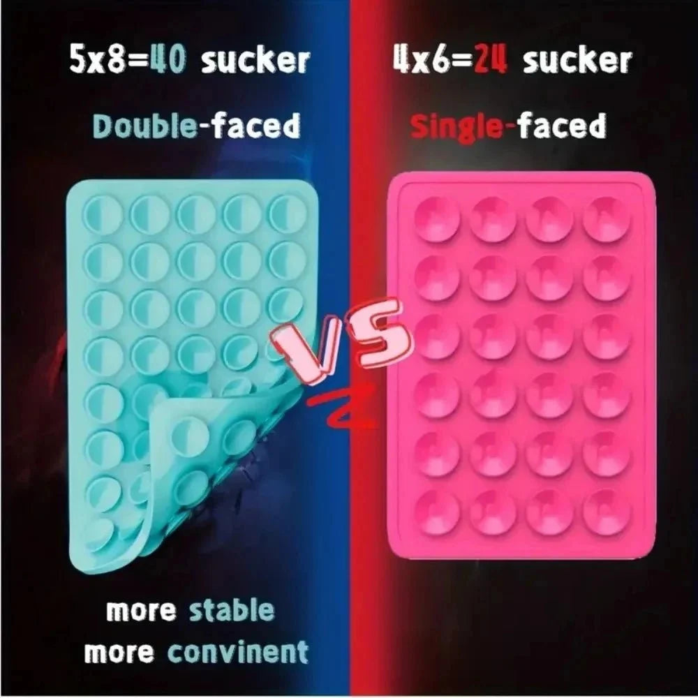 Silicone Suction Phone Holder | Wall Mount Bracket for Hands-Free Viewing