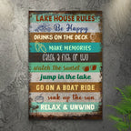 Lake House Rules Sign III