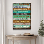 Lake House Rules Sign III
