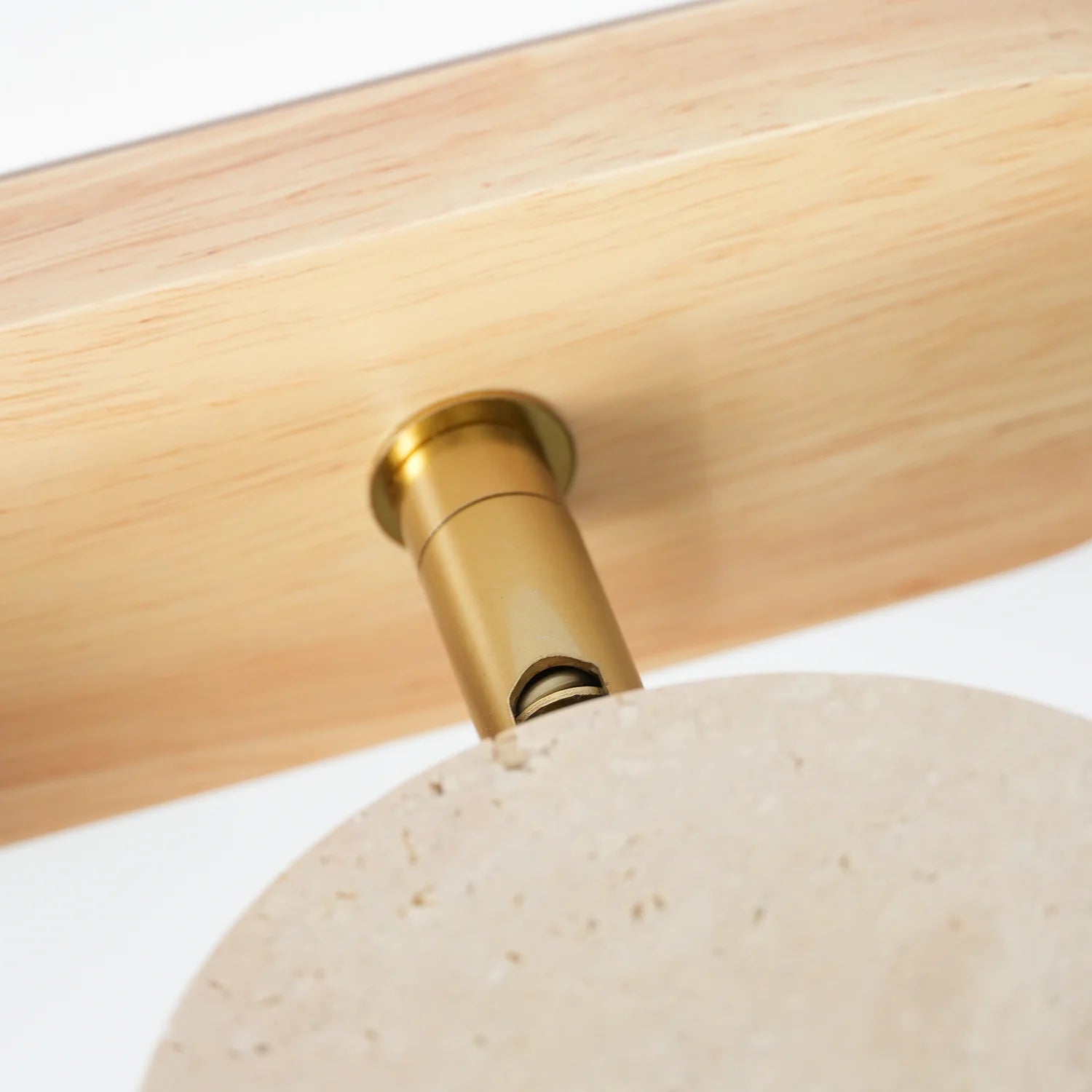 Travertine Duo Wood Wall Light