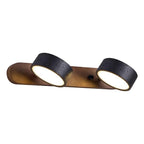 Travertine Duo Wood Wall Light