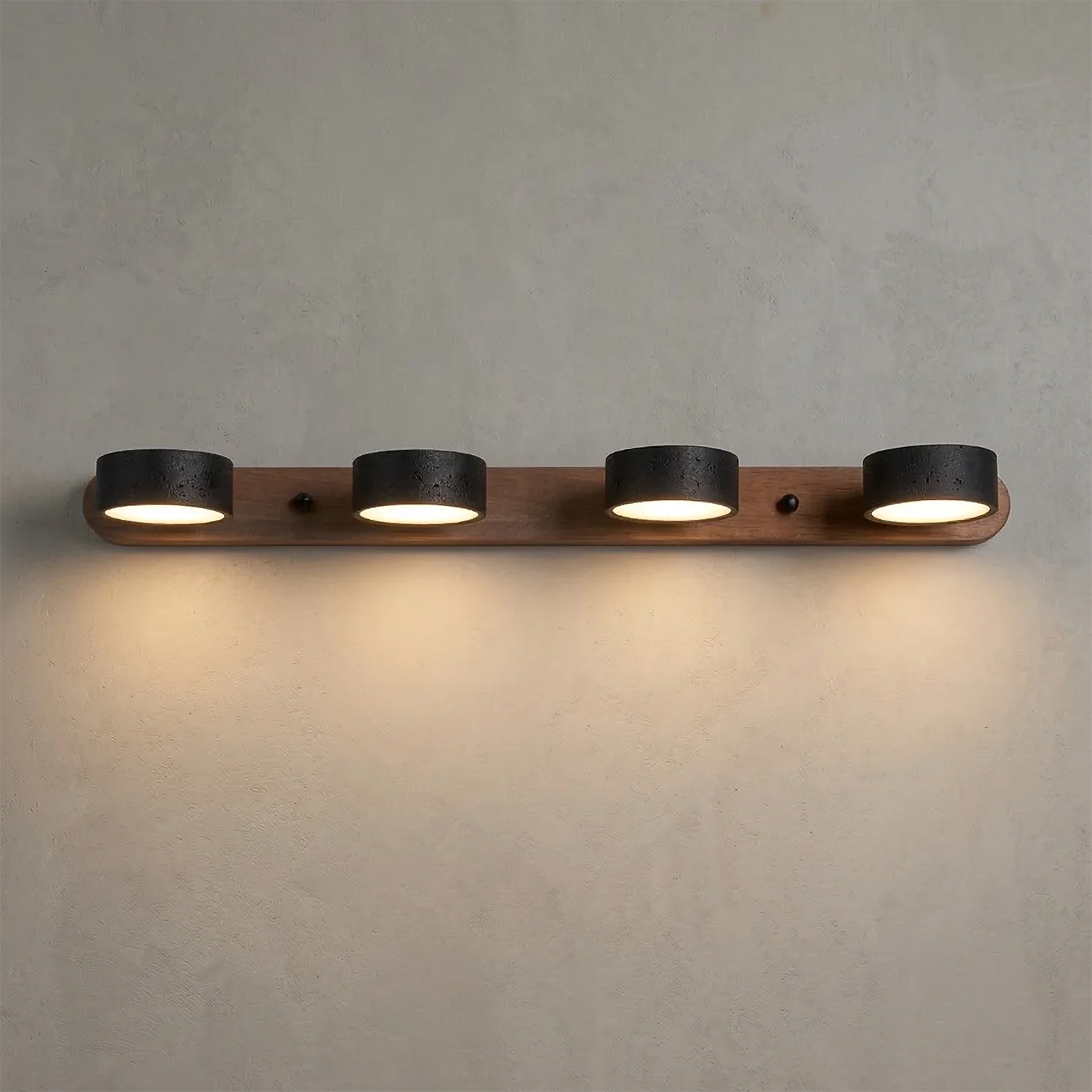 Travertine Duo Wood Wall Light