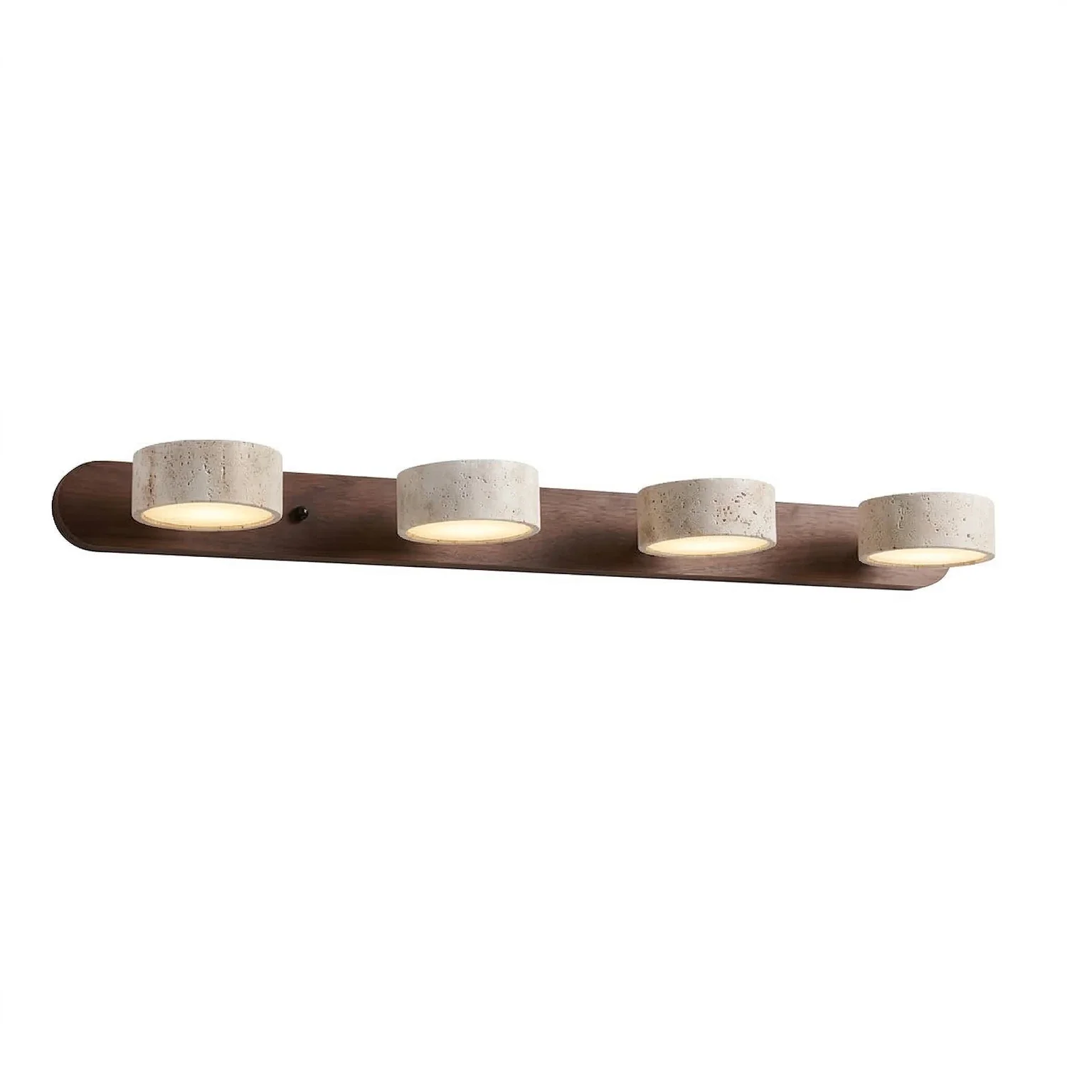Travertine Duo Wood Wall Light